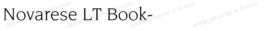 Novarese LT Book字体转换